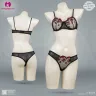 Floral Embroidery Mesh Sexy Lingerie Set For Women | Flower Transperant