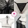 Sexy Backless Butterfly Nighty Set | Butterfly Net Nighty