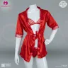 Sexy Lace Robes Silk Nighty Set for Romantic Nights | Silk Nighty