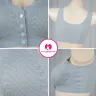 Supper Breathable Front Open Button Ice Mesh Bra | Font