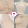 Supper Breathable Front Open Button Ice Mesh Bra | Font
