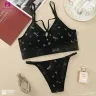 Soft & Slim Paded Push-Up Front Cross Bra Set | Font Cross