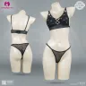 Soft & Slim Paded Push-Up Front Cross Bra Set | Font Cross