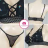 Soft & Slim Paded Push-Up Front Cross Bra Set | Font Cross