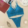 Soft & Slim Paded Push-Up Front Cross Bra Set | Font Cross