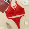 Soft & Slim Paded Push-Up Front Cross Bra Set | Font Cross