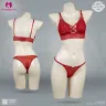 Soft & Slim Paded Push-Up Front Cross Bra Set | Font Cross