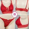 Soft & Slim Paded Push-Up Front Cross Bra Set | Font Cross