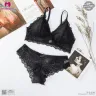 Imported Seamless Lace Style Padded Bra Set | Soft