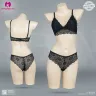 Imported Seamless Lace Style Padded Bra Set | Soft