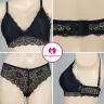 Imported Seamless Lace Style Padded Bra Set | Soft