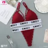 Lace Strap Sports Style Light Padded Bra Panty Set | Sweet Baby