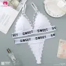 Lace Strap Sports Style Light Padded Bra Panty Set | Sweet Baby
