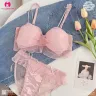 Imported Premium Quality Cute & Soft Mes Net Fluppy Bra and Panty Set | Japanese Bra