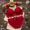 Seamless Lace Style Padded Bra Set | Old Cup