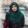 FULL COVERAGE PLAIN HIJAB | BOTTLE GREEN