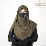 FULL COVERAGE PLAIN HIJAB| OLIVE