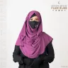FULL COVERAGE PLAIN HIJAB - CHERRY FABRIC | LIGHT PURPLE