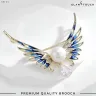 Angel Wings Pearl Brooch | HB-02