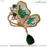 Emerald Grace Butterfly Brooch | HB-04