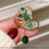 Emerald Grace Butterfly Brooch | HB-04