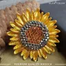 Golden Bloom Sunflower Brooch | HB-05