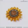Golden Bloom Sunflower Brooch | HB-05