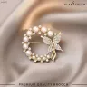 Charming Pearl Butterfly Brooch | HB-12