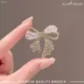 Stylish Crystal Bow Brooch | HB-13