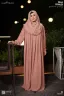ABAYA AL‑AMIRAH PREMIUM ZIPPER NECK ABAYA