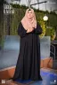 ABAYA AL‑AMIRAH PREMIUM ZIPPER NECK ABAYA