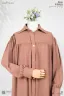 ABAYA AL-BASHIRA FRONT OPEN SNAP BUTTON ABAYA | GT-2102