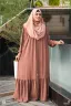 ABAYA AL-BASHIRA FRONT OPEN SNAP BUTTON ABAYA | GT-2102