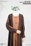 ABAYA AL-KHUSBU-SHRUG STYLE SINGLE PART ABAYA | GT-2014