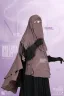 LEYA DOUBLE LAYER READY HIJAB-NIQAB SET