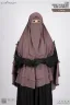 LEYA DOUBLE LAYER READY HIJAB-NIQAB SET