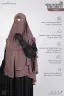 LEYA DOUBLE LAYER READY HIJAB-NIQAB SET