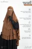 LEYA DOUBLE LAYER READY HIJAB-NIQAB SET