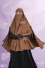 LEYA DOUBLE LAYER READY HIJAB-NIQAB SET