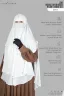 LEYA DOUBLE LAYER READY HIJAB-NIQAB SET