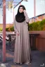 ABAYA AR-RAFI'AH-PREMIUM SLEEVE BUTTON ABAYA | GT-2008