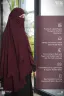 WAFA DOUBLE LAYER READY HIJAB AND NIQAB
