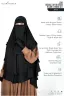 LEYA DOUBLE LAYER READY HIJAB-NIQAB SET | GT-1803