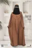 NUSRAH CHEST PLEATED ABAYA | GT-1632