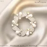 Pearl & Stone Brooch | HB-16