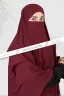 RUBA-3 LAYER EXTRA LONG READY HIJAB | GT-2184