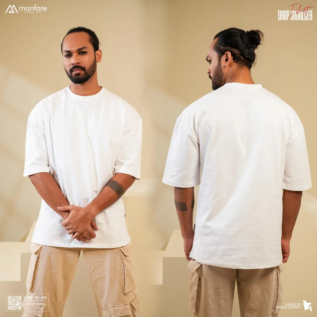 200+ GSM Premium Drop Shoulder T-Shirt | MF-693