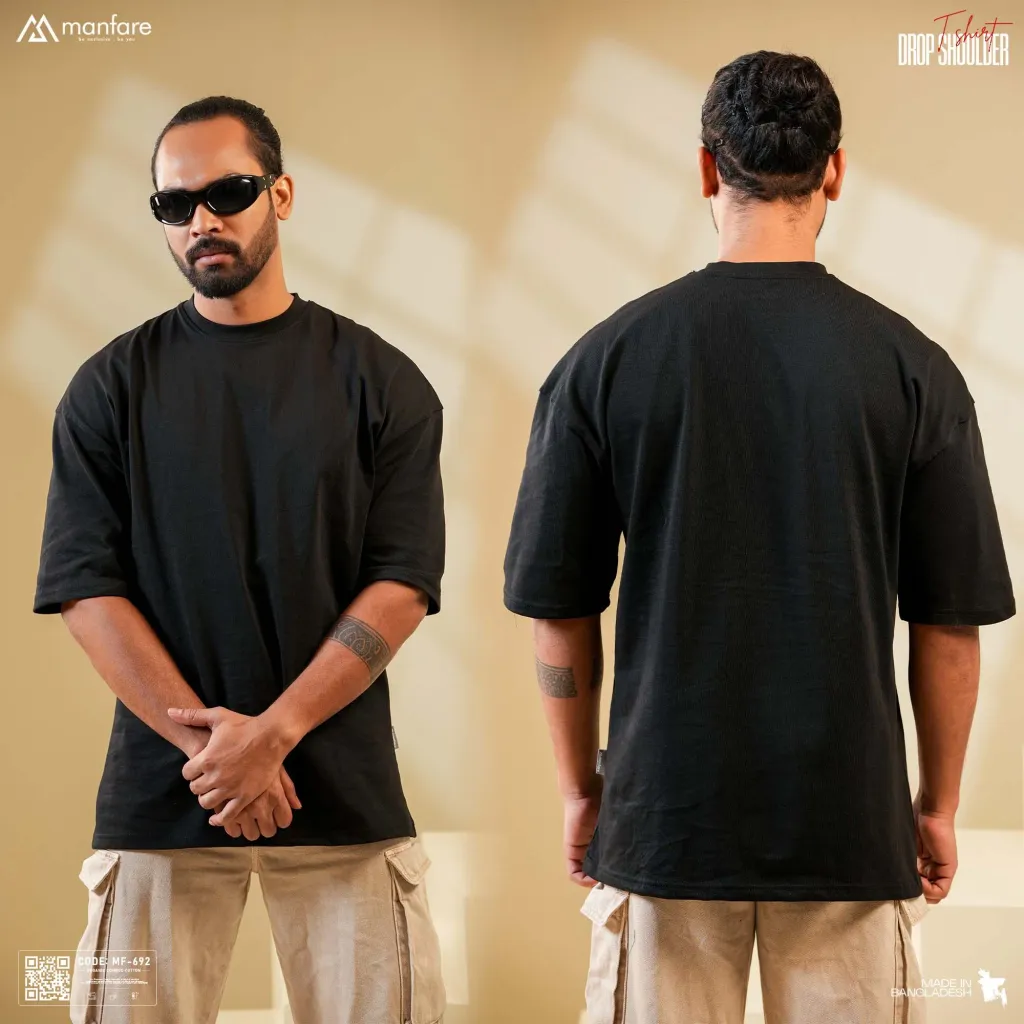 200+ GSM Premium Drop Shoulder T-Shirt | MF-692