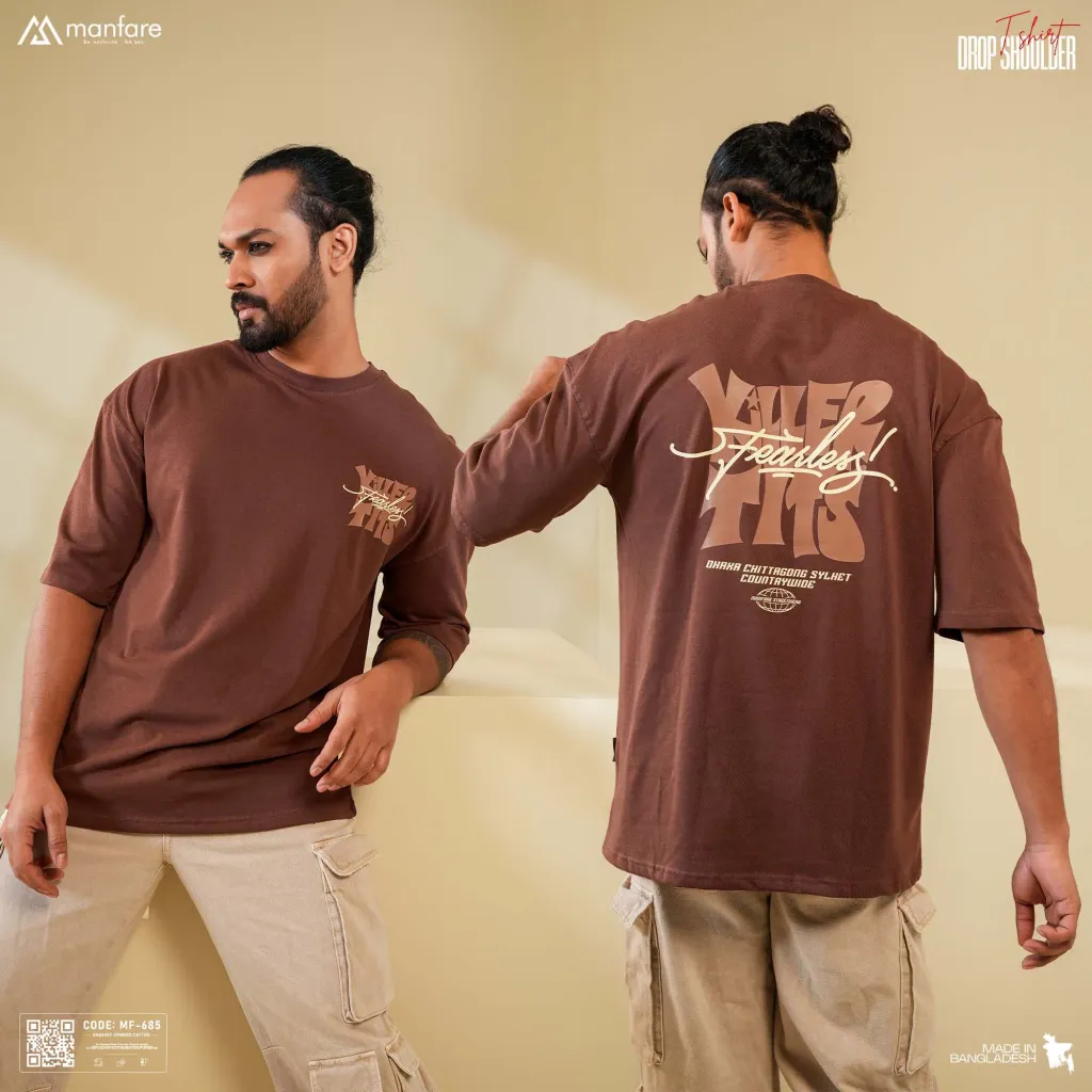 200+ GSM Premium Drop Shoulder T-Shirt | MF-685