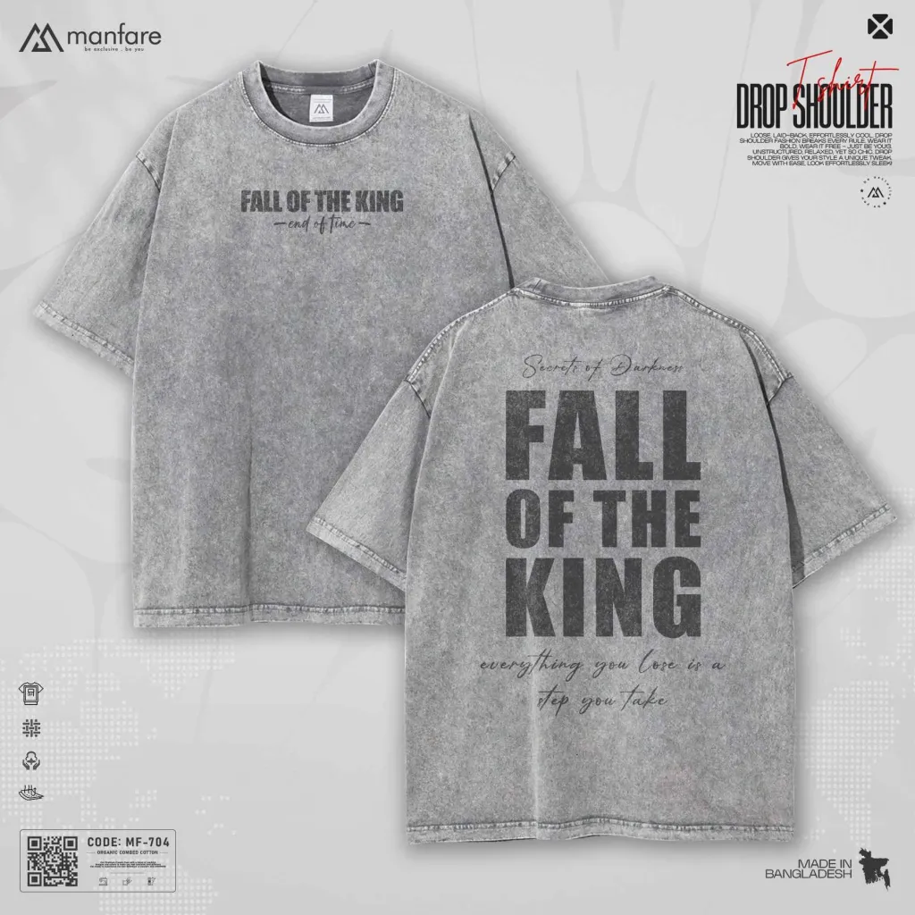 Acid Wash - Most Trendy Drop Shoulder T Shirt | MF-704